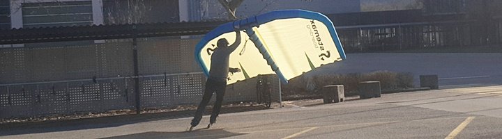 Foil Wing Surfer Kite Skating Kurs by Cross-Wind.ch