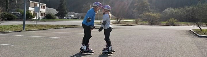 Inline Skating Kurs Kinder, ab CHF 60.-- 3 Ski fahren und Schlittschuh fahren verbessern by Cross-Wind.ch