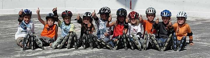 Outdoor Kurse und Touren 2025 2 Kinder Inline Skating Kurs by Cross-Wind.ch