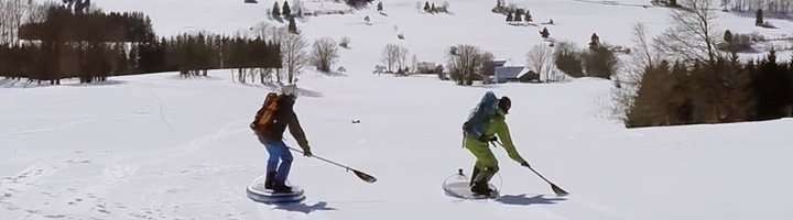 SUP & Sportartikel mieten 1 Winter SUP Action