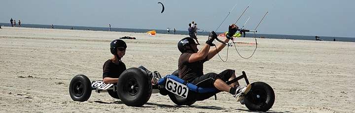Mehr über den Artikel erfahren Strand Kite Buggy mieten