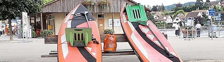 SUP Tour Bodensee bis Schaffhausen 2 SUP Seat de Lux