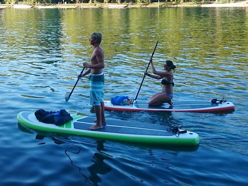 Inline Skating Strecken mit Kursupdate und Basic SUP Tour 2 Basic SUP Tour